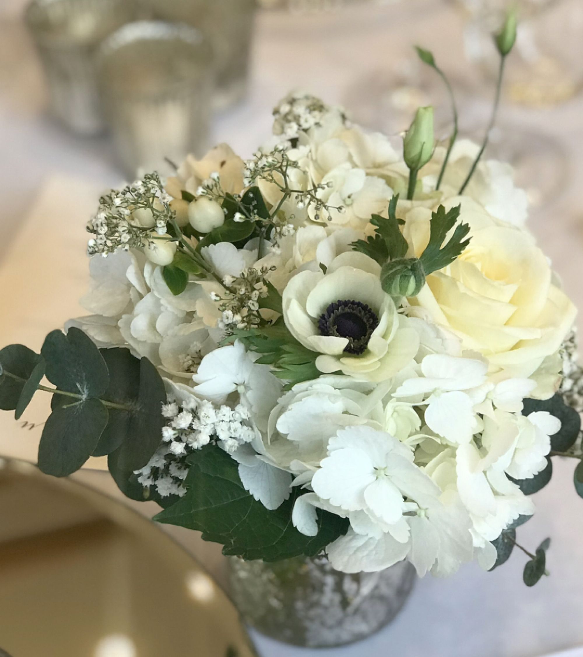 Silk Wedding Flowers, Burgundy, Plum & Pink Top Table Decoration, Deep Red,  Claret 